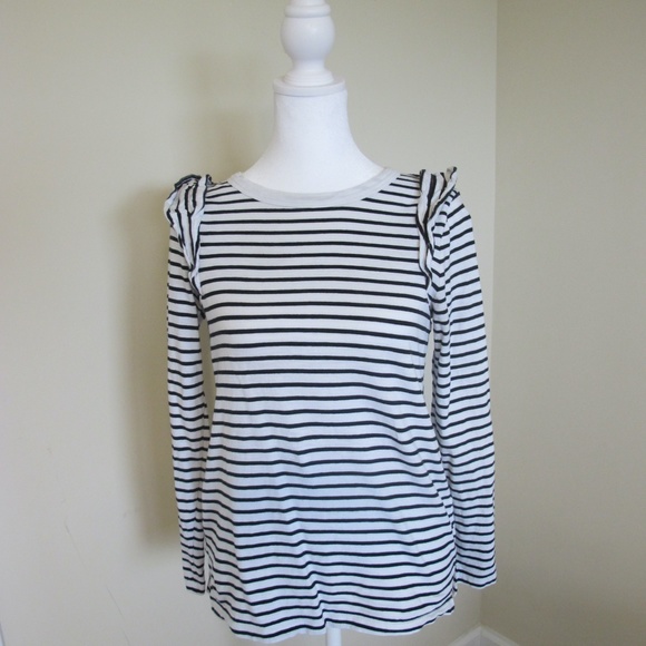 Old Navy Tops - Old Navy Women's casual Long Sleeve Shirt top Size Small striped EUC
